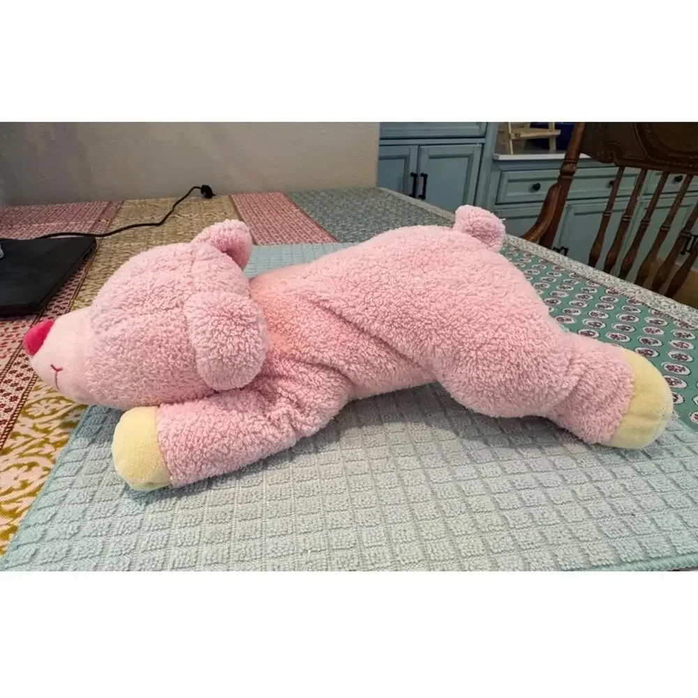 Kmart Floppy Pig Plush Stuffed Animal Pink Large Sherpa Fleece‎ Soft Toy Nursery